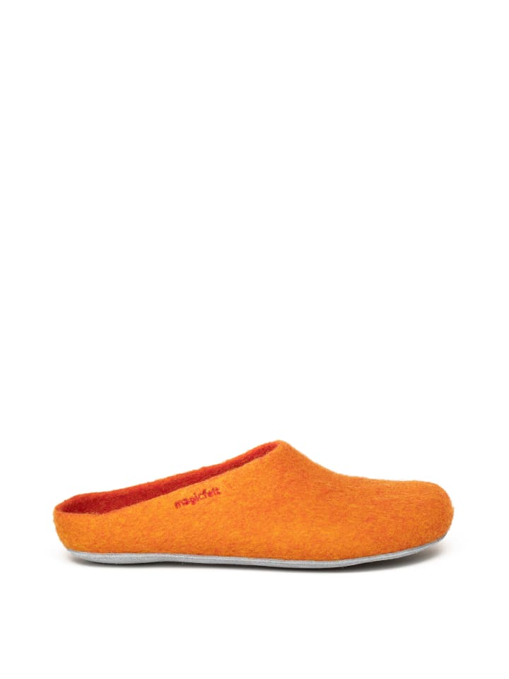 Filzpantoffel in orange