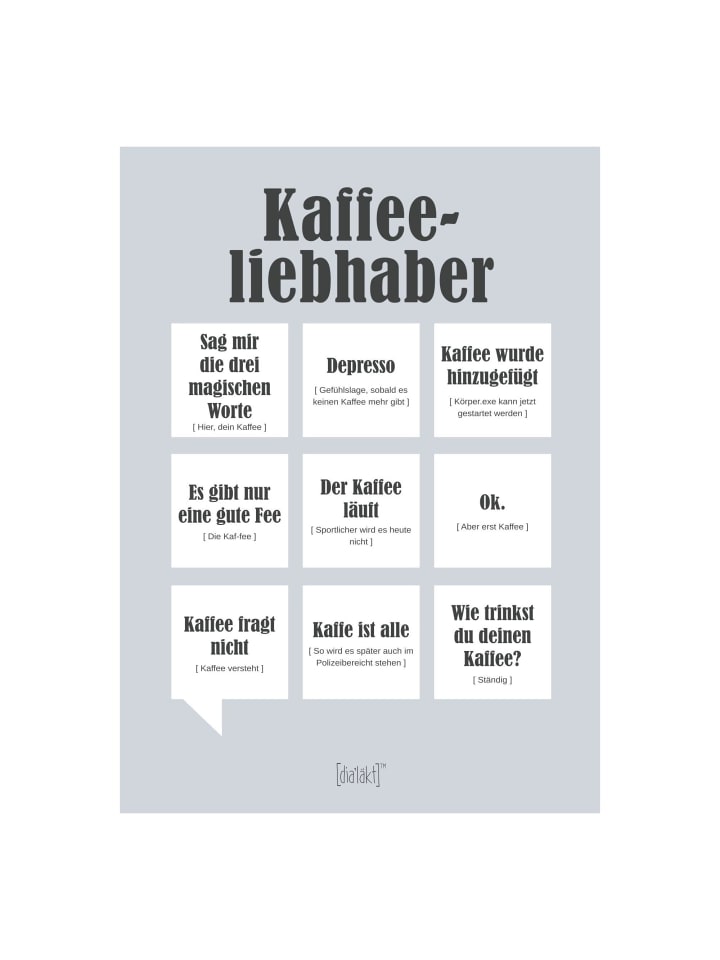 Poster Kaffeeliebhaber