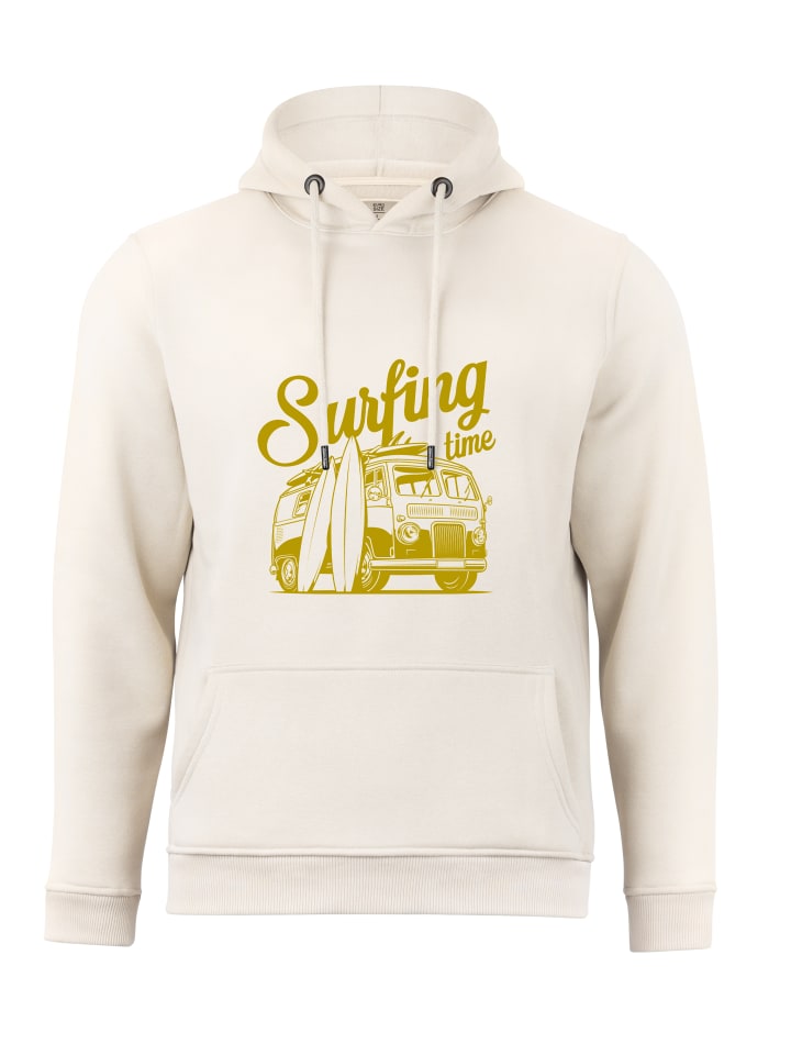 Kapuzensweatshirt Surf Time - Urlaub & Meer in sand