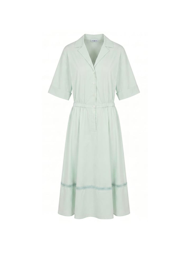 Grün Baumwolle Damen Kleid