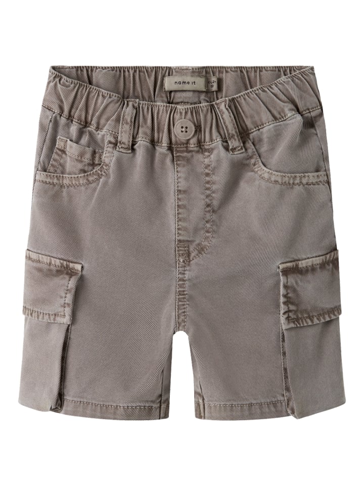 Baggy Fit Nmmben Cargoshorts in chinchilla