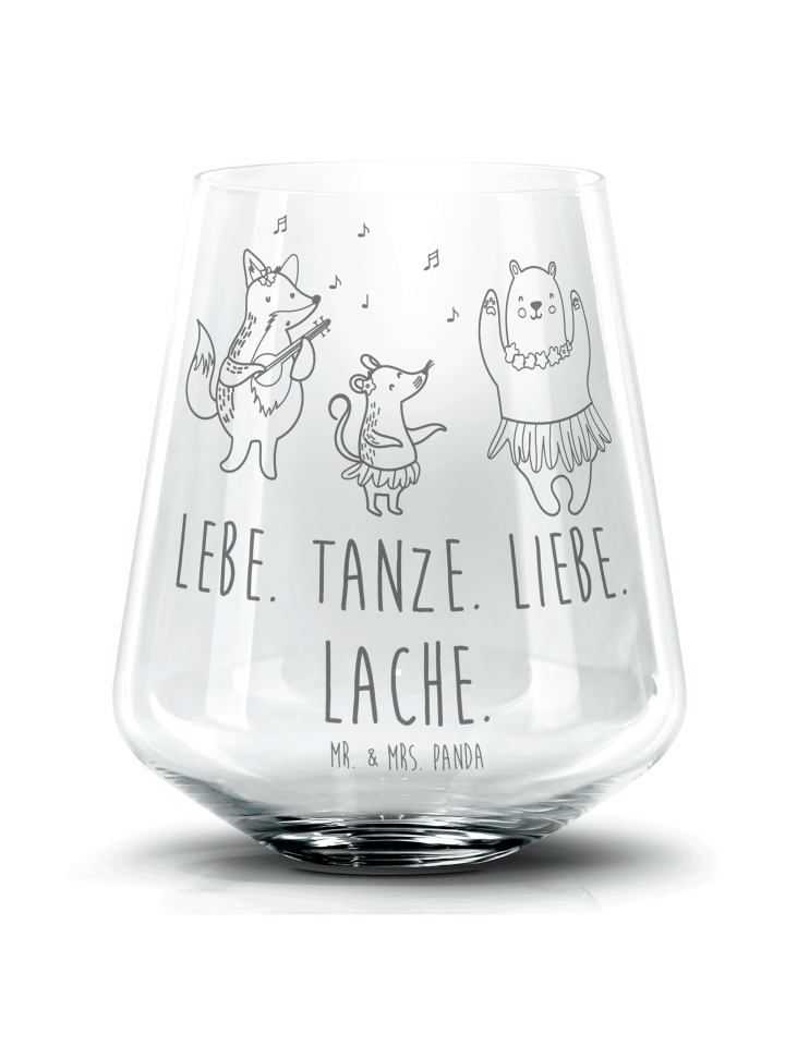 Tumbler Waldtiere Aloha mit Spruch in Transparent