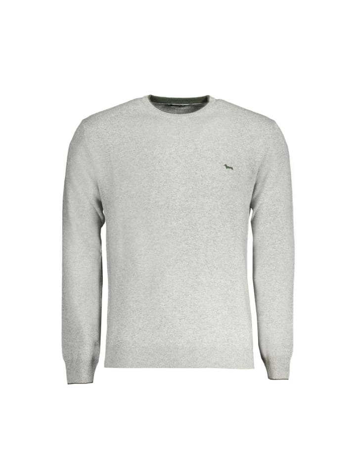 Grau Wolle Herren Pullover