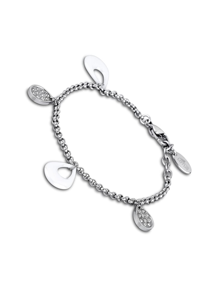 Damen Armband Edelstahl, Keramik ca. 21cm Lotus Style Ceramic