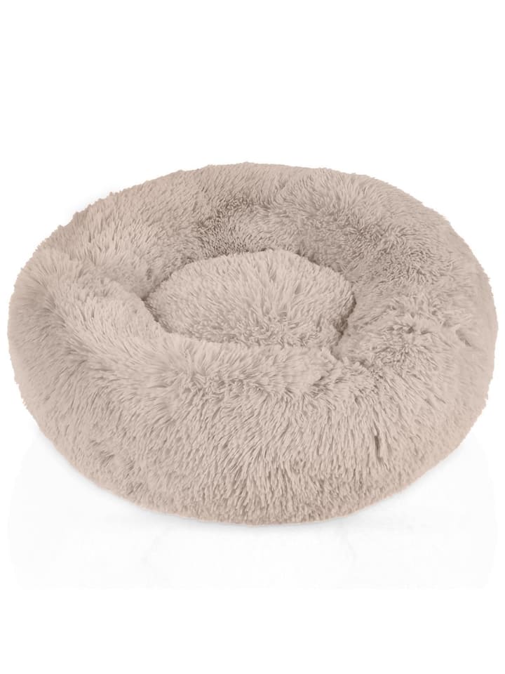 Hundebett Katzenbett in Beige 60 cm