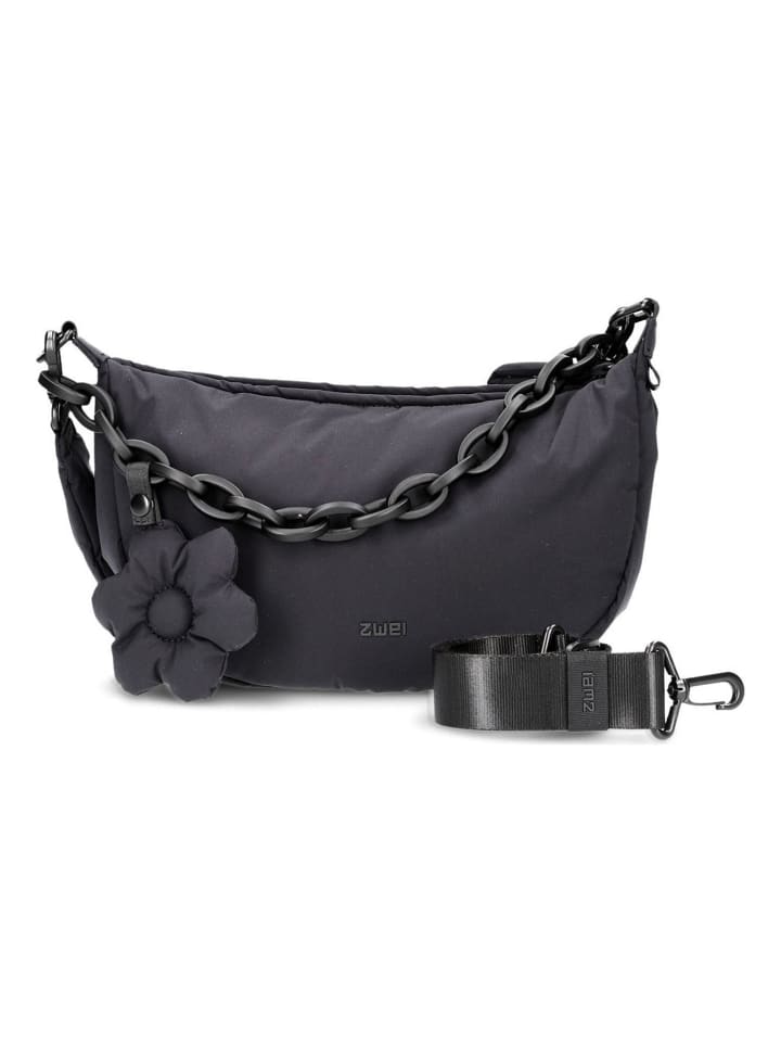 Hannah Schultertasche 34 cm black