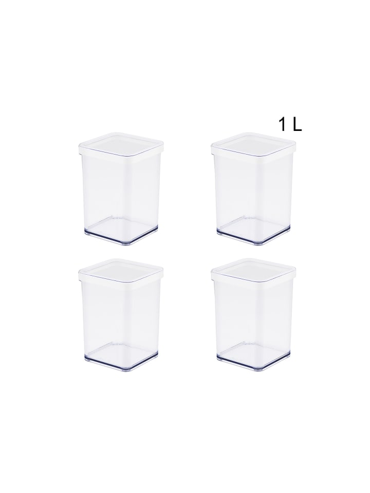 Set Vorratsdosen1 l LOFT in Weiß