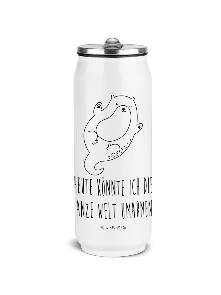 Getränkedosen Trinkflasche Otter Umarmen mit Sp... in Weiß