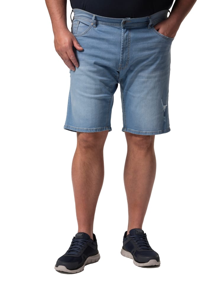 Bermuda in bleached denim