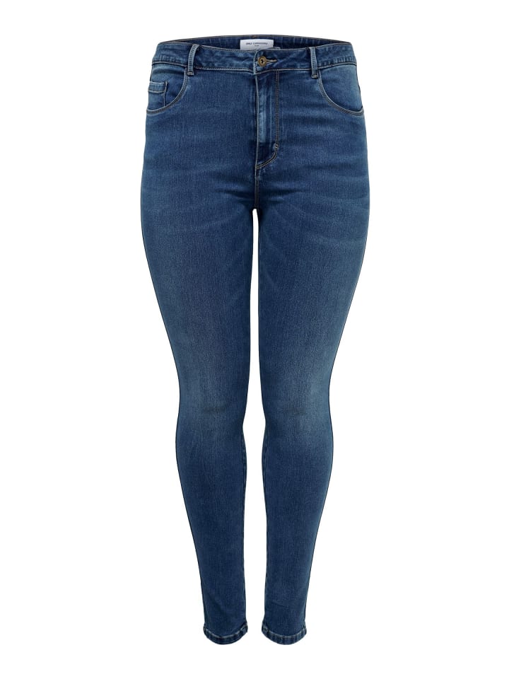 Skinny Jeans in Medium Blue Denim
