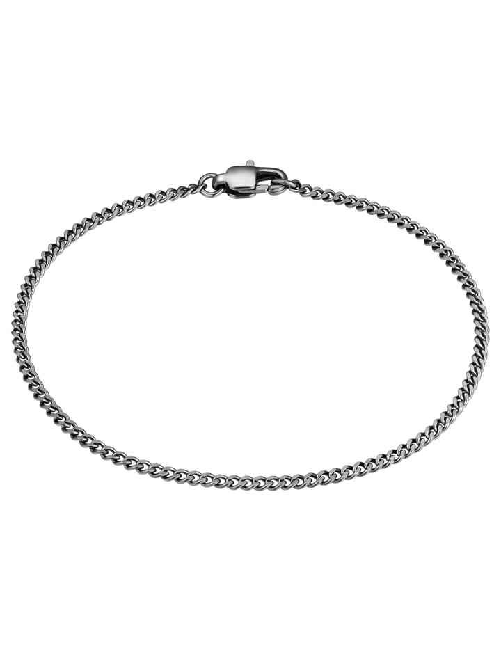 Armband aus Edelstahl in gunmetal