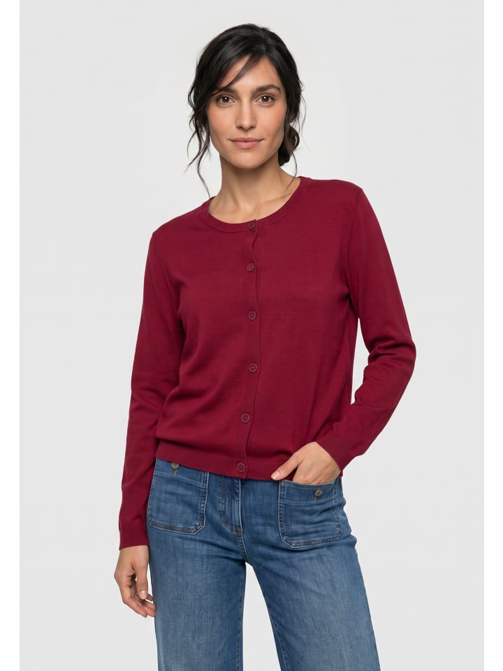 Strickcardigan in Ruby Red