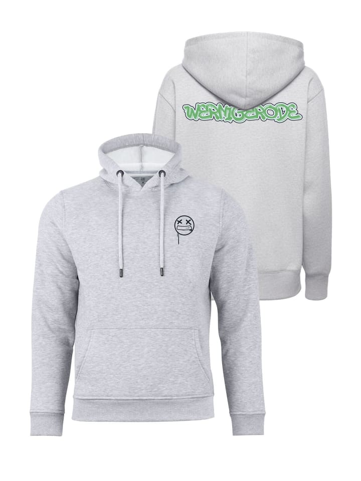 Hoodie Street Art Wernigerode - Weltenbummler Kollektion in Grau-Melange