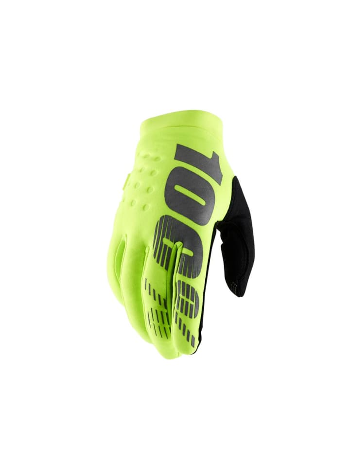 Brisker Youth Cold Weather Gloves fluo yellow warme Bikehandschuhe f...
