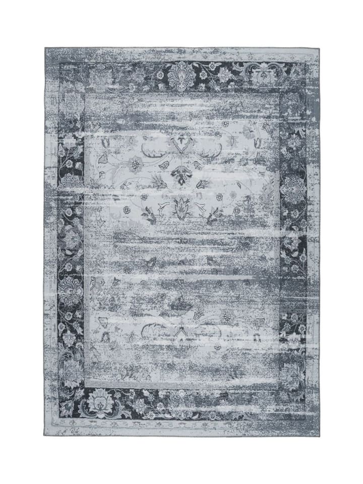 Flachgewebe Teppich Greta 1225 in Graublau