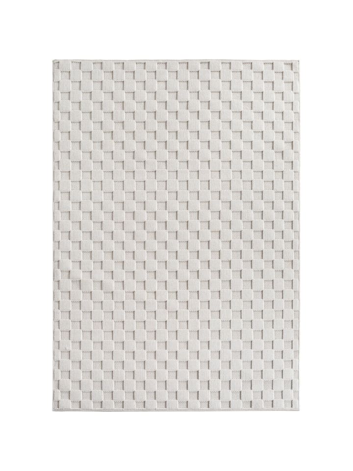 Kurzflor Teppich Helix 2203 Läufer in Creme