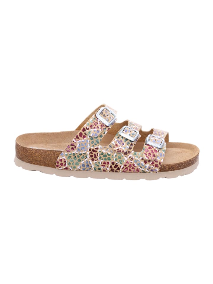 Pantoletten Alba in Camel
