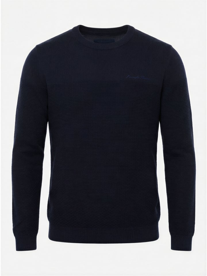 Baumwoll-T-Shirt mit normaler Passform in blau