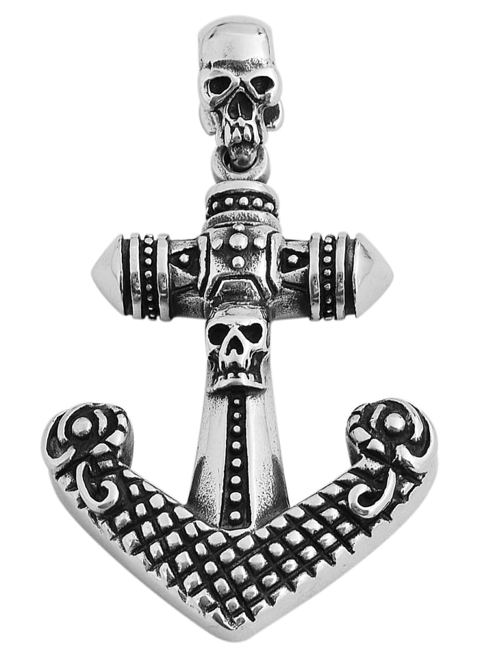 Herren Anhänger aus Edelstahl in silber