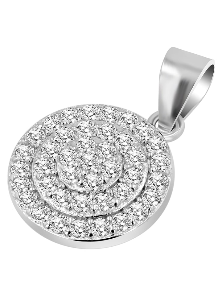 Damen Anhänger aus 925 Silber mit Zirkonia in silber