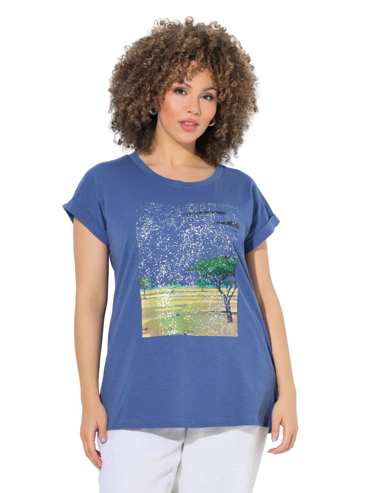 Shirt in atlantikblau