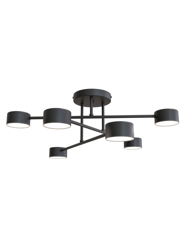 Deckenlampe (B)60 x (L)60 x (H)20 cm in Schwarz