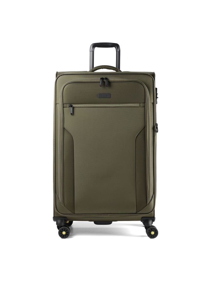 Travel Line 9704 4 Rollen Trolley L 78 cm mit Dehnfalte olive