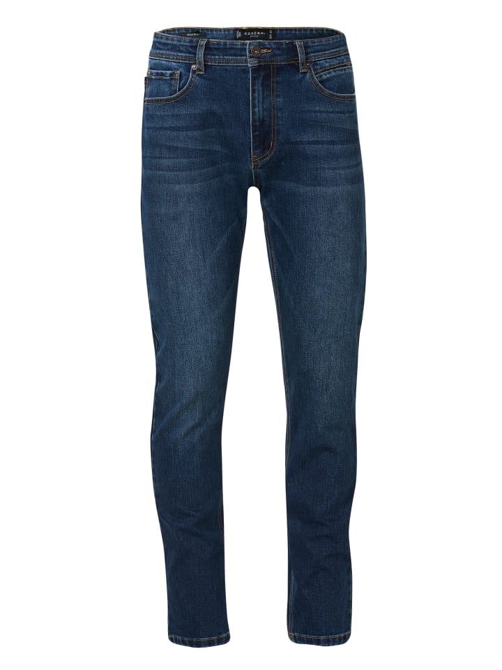 Stretchjeans im Regular Fit in blau