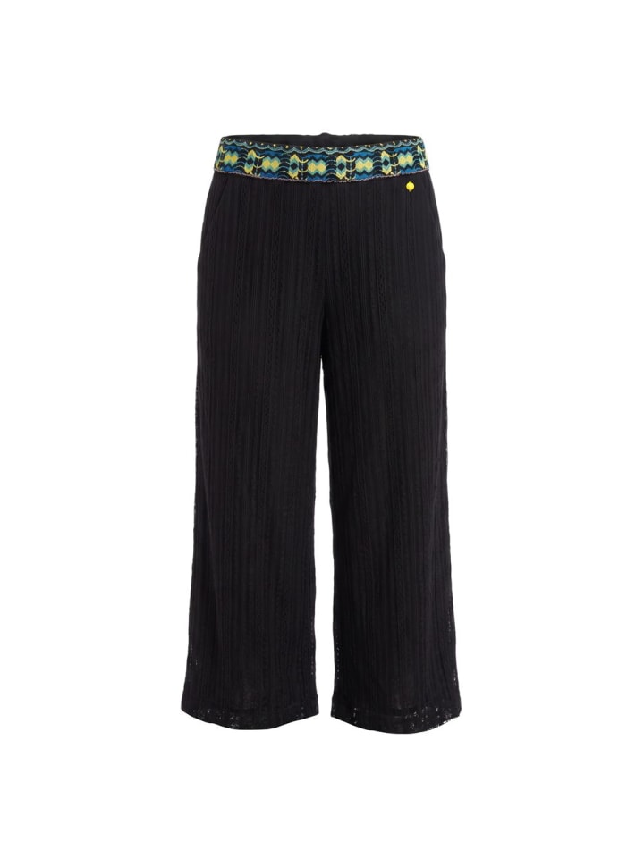 Schwarz Polyamid Damen Hose