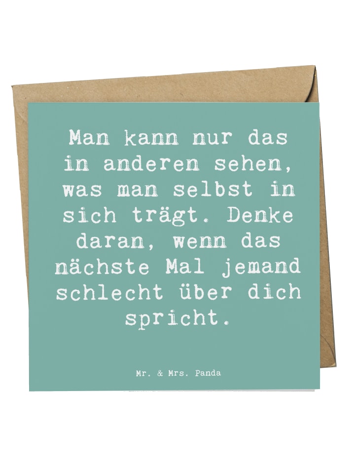 Glückwunschkarte Spruch Mobbing bewältigen Spie... in Meeresbrise