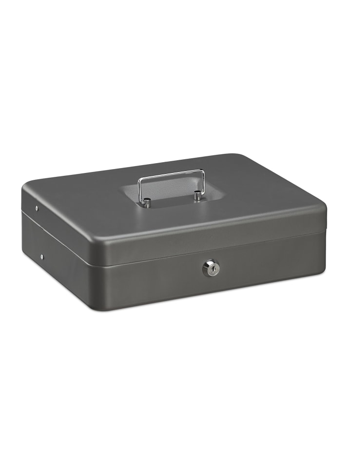 Geldkassette in Grau