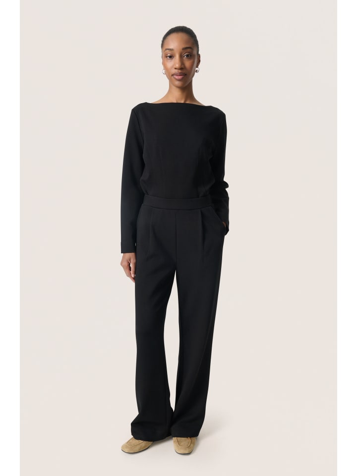 Strickhose SLMarigold Straight fit in Black