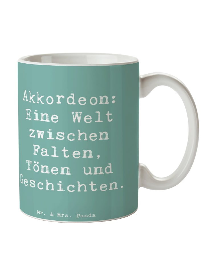 Tasse Spruch Akkordeon Vielfalt mit Spruch in Meeresbrise