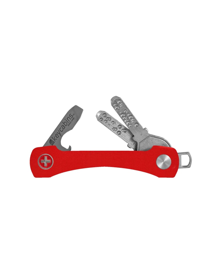 Schlüsselhalter Aluminium S2 in rot