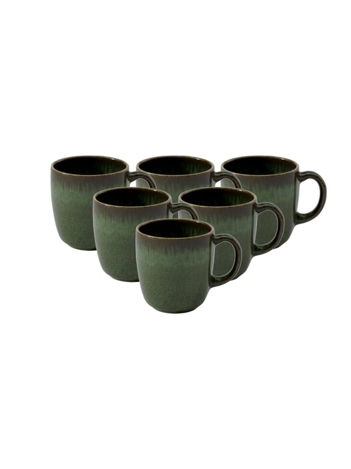 6er Set Kaffeetassen Lave in Vert 190 ml