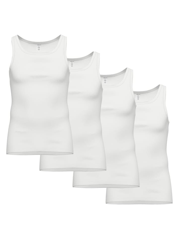 Unterhemd 4er Pack in Weiß