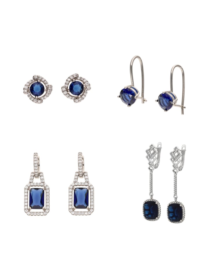 Women Earrings Set in silver