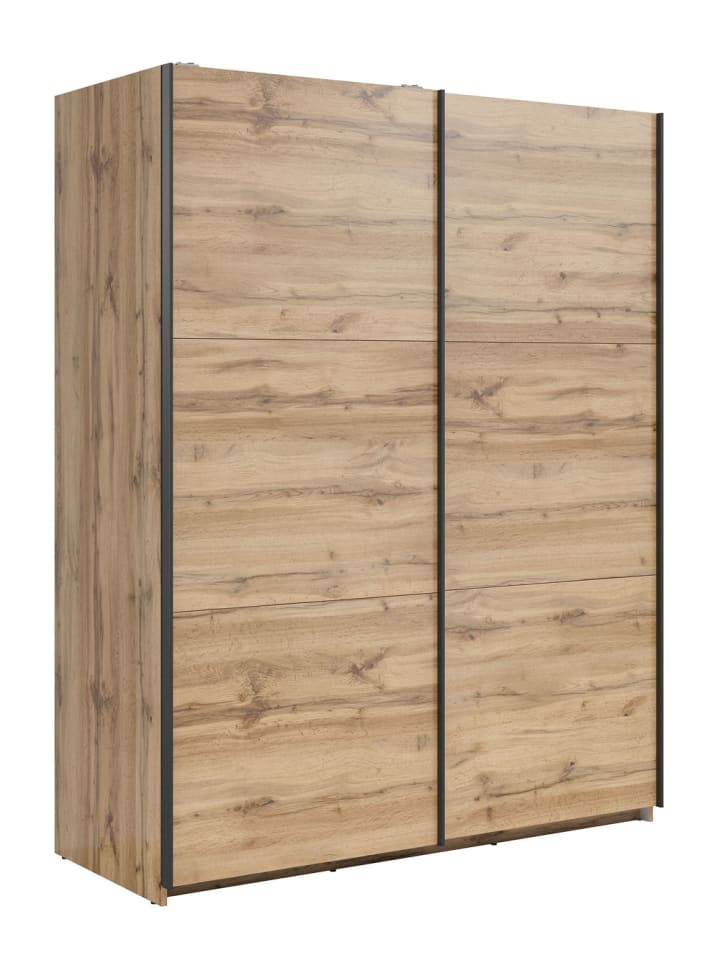 Schwebetürenschrank Tetrix Eiche Wotan 153,5 / 60 / 195,5cm