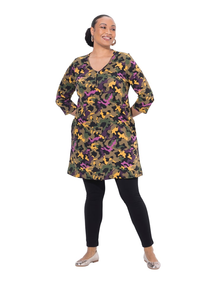 Longshirt in olivgrau