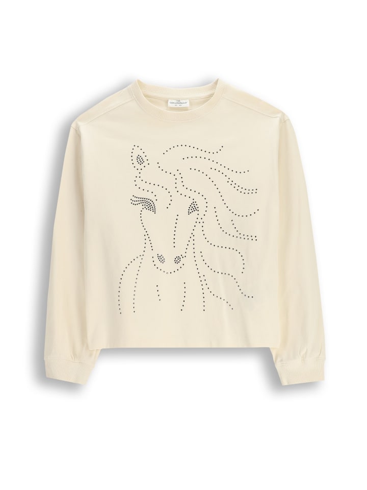 Langarmshirt in ecru