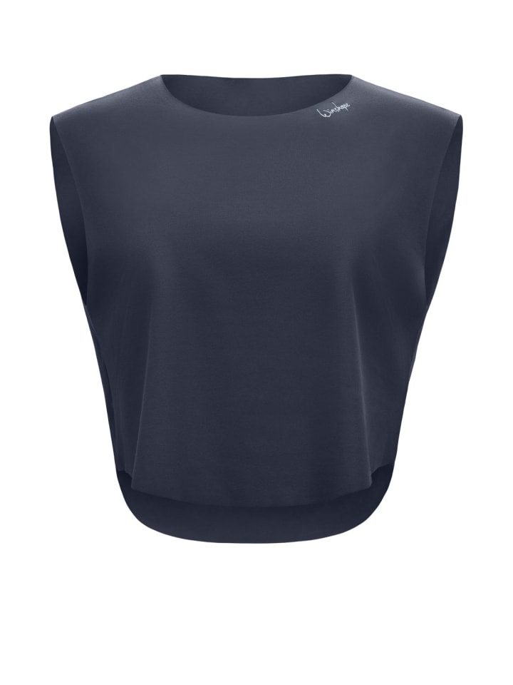 Functional Light and Soft Cropped Top AET115LS in anthracite