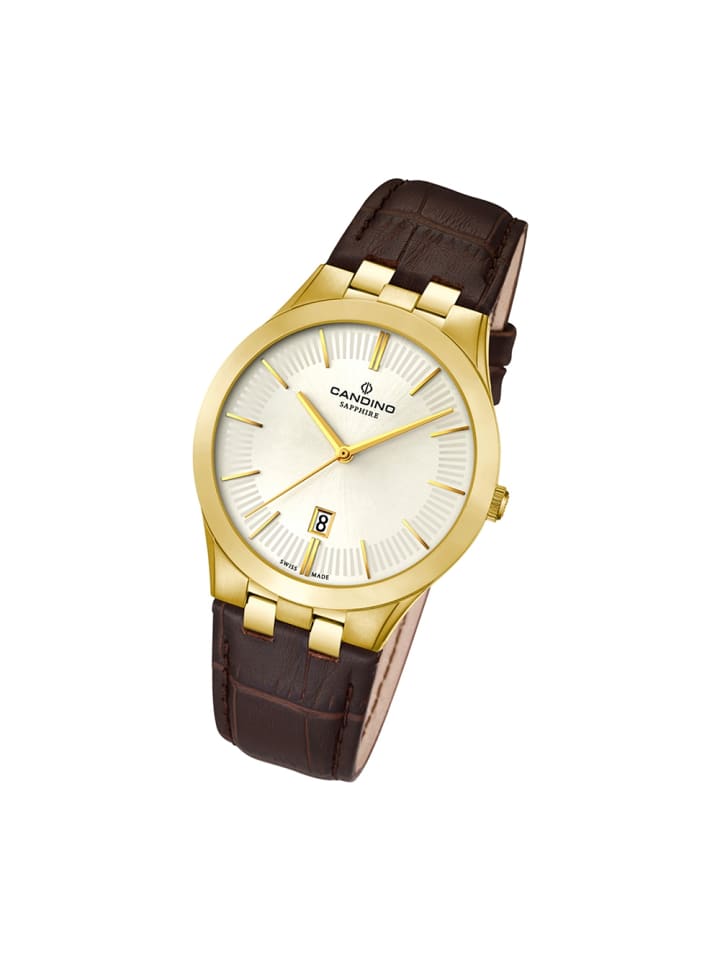 Analog-Armbanduhr Candino Classic braun groß (ca. 40,5mm)