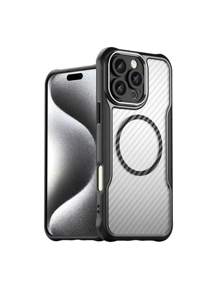 MagSafe-Silikonhülle für iPhone 16 Pro Schwarz in Schwarz