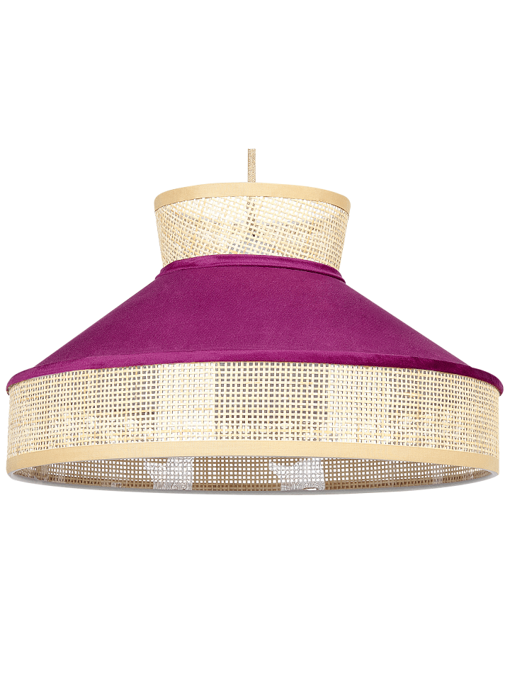 Pendelleuchten BATALI in Naturfarben/Rosa - (W) 45 x (H) 167 x (L) 45 cm