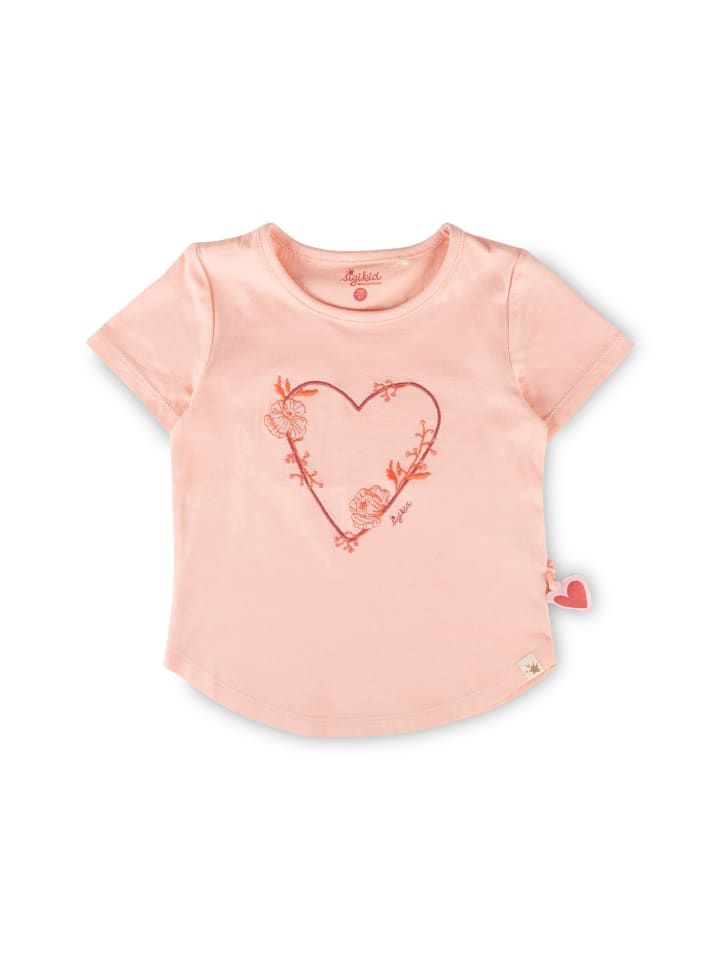 T-Shirt Pink Birds in Hellrosa