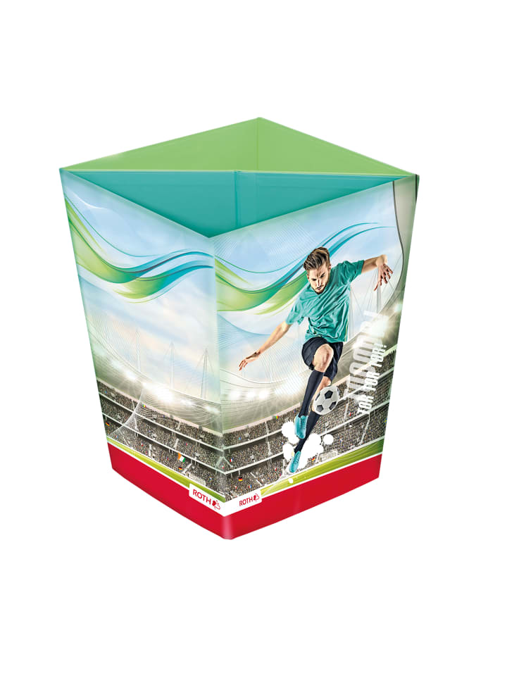 Faltbarer Papierkorb mit Trennsystem Fußballstar