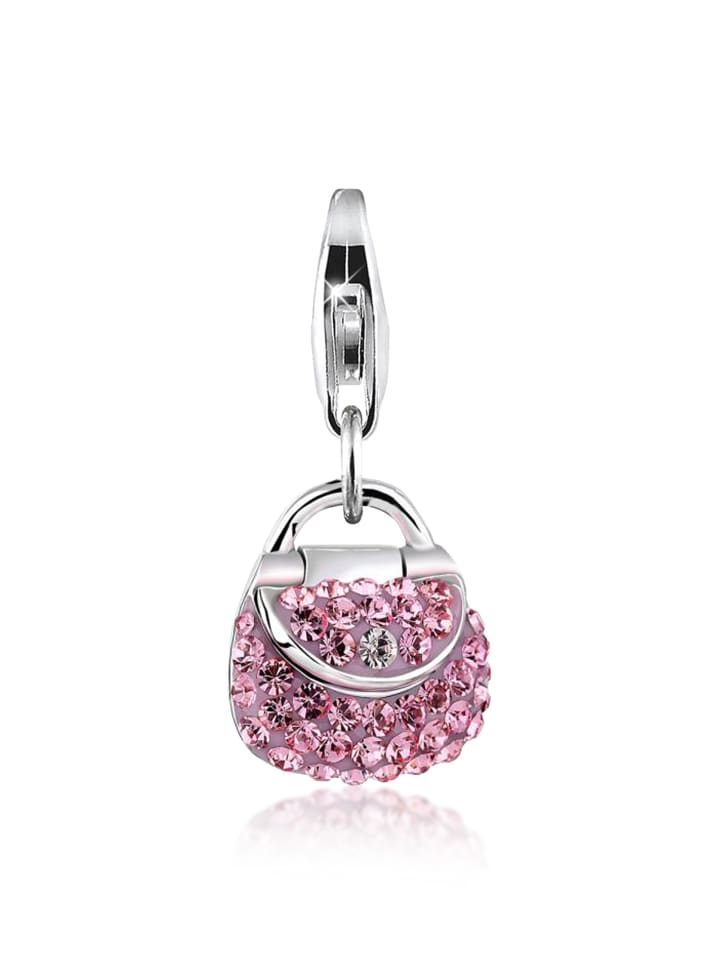 Charm 925 Sterling Silber Tasche in Silber