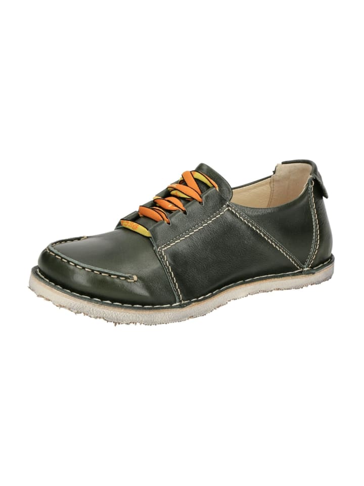 Komfort Schnürschuhe in Grün