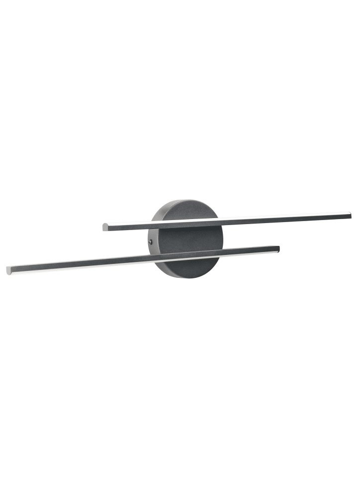 Spiegel- und Bilderleuchte TOUQUES in Schwarz/Weiß - (W) 60 x (H) 12 x (L) 3 cm