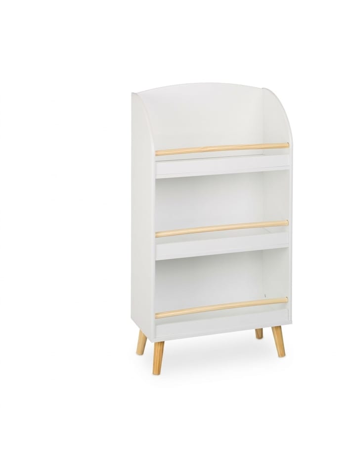 Kinderbücherregal in Weiß/ Natur - (B)50 x (H)95,5 x (T)24 cm